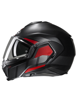 Flip Up helmet Hjc I100 Beis black-red