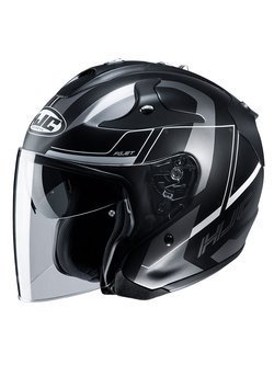 Open face helmet HJC FG-JET Komina black-grey