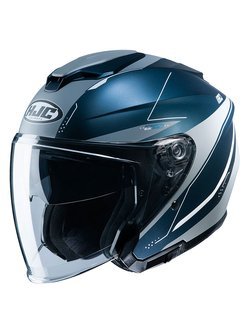 Open face helmet HJC i30 Slight blue-silver