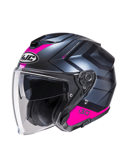 Open face helmet HJC i30 Zetra silver-pink