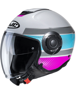 Open face helmet HJC i40 Tolan blue-pink