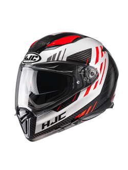 Full Face helmet HJC F70 Carbon Kesta black-white-red