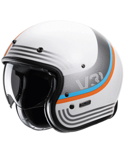 Open face helmet HJC V31 Byron white-grey