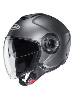 Open face helmet HJC i40 Semi Flat titanium